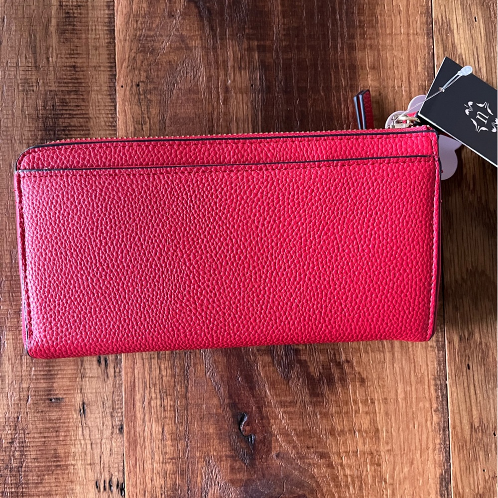 NWT Nanette Lepore Liana Wallet Wristlet Organizer Red - Picture 3 of 10